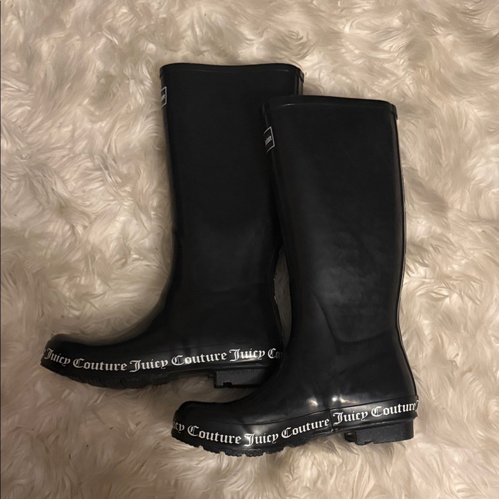 Juicy Couture Black Winter Rain Boots